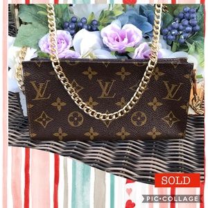 ❗️SOLD❗️Authentic Louis Vuitton Bucket Pouch 20